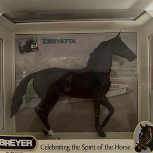 Breyer Zenyatta Horse Model - Elegant Black and White